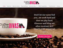 Tablet Screenshot of coffeeclubdivas.com